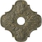 Ekena Millwork Peralta Ceiling Medallion (Canopies up to 4 5/8"), 17 3/4"OD x 3 1/8"ID x 1"P, Witch Hazel Crackle CM17PEWHC - alternate 1